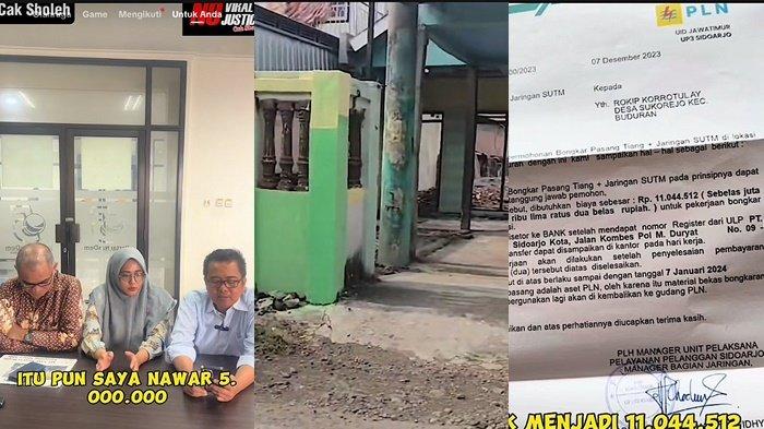 Viral di media sosial protes warga terkait permintaan pindah tiang listrik di pekaranagn rumahnya diminta bayaran hingga Rp 11 juta oleh PLN