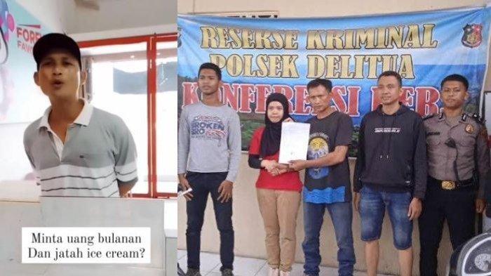 Viral pria minta uang dan jatah es krim ke karyawan kedai di Medan