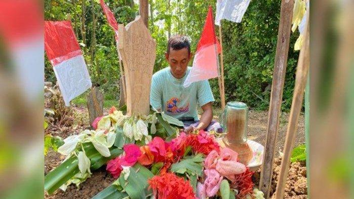 Makam WD, siswa kelas 3 SD yang meninggal di sekolah di Indramayu.