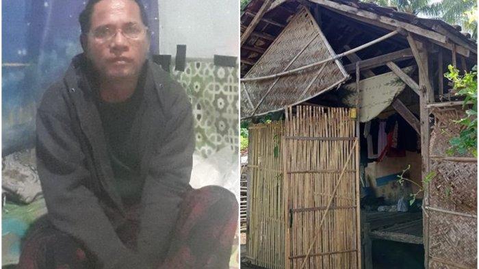 Pak guru Ahmad Nurdin ketika ditemui Kompas.com di kediamannya. Ia sempat diancam dengan pedang dan motornya dibakar pada Senin (13/1/2025).