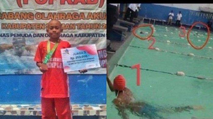 alasan panitia Pengurus Daerah Aquatik soal tak gubris protes orangtua Egi alias Ghiyats atlet renang Sleman menang namun tak dapat juara.