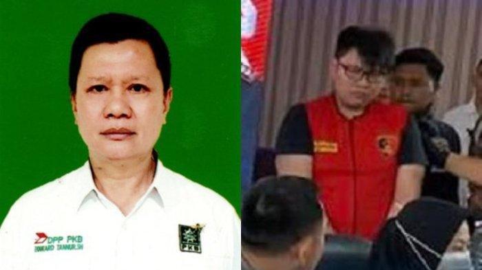 Edward Tannur (kiri), ayah tersangka kasus penganiayaan berujung pembunuhan Gregorius Ronald Tannur (kanan). Edward Tannur, menurut PKB, siap kawal kasus anaknya yang menganiaya pacar hingga tewas