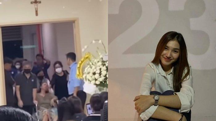 Ibunda Melitha Sidabutar tak sanggup angkat kepala ditinggal putri kembarnya selamanya.