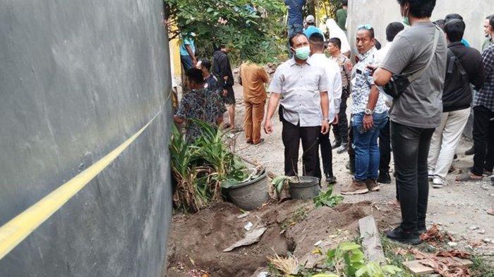 Lokasi penguburan mayat AF (4) oleh kedua orang tuanya di Desa Tugurejo, Kecamatan Ngasem, Kabupaten Kediri, Jawa Timur, Selasa (25/6/2024).