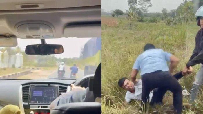Pengejaran dan penangkapan pencuri sepeda motor yang dilakukan Bripka Rico di Lampung Tengah, Kamis (26/9/2024).