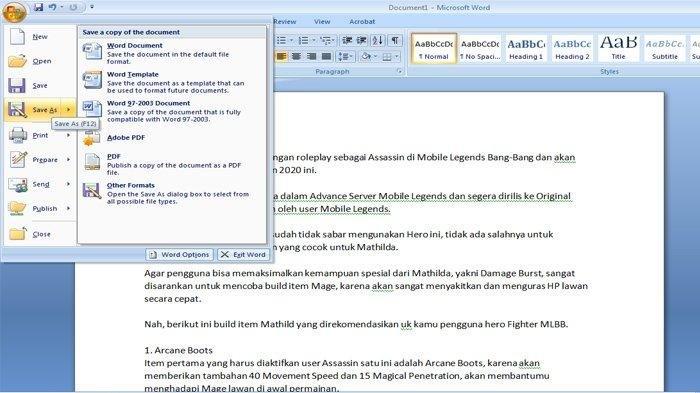 Aplikasi mengubah file word menjadi pdf