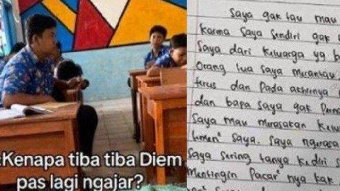 curhatan pilu dari seorang siswa SMP yang mengaku diterlantarkan oleh keluarganya