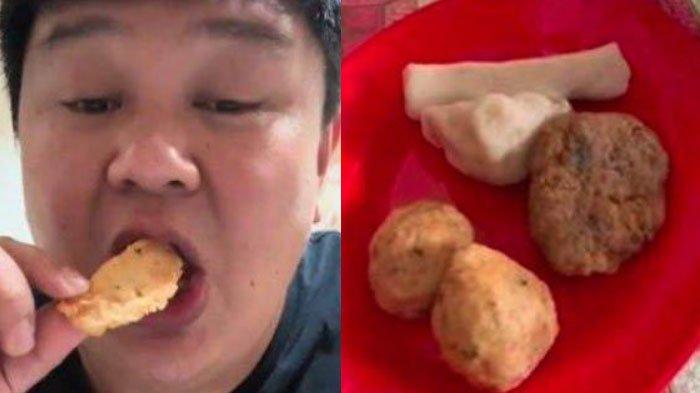 food vlogger yang mereview pempek Palembang dijual seharga Rp 119 ribu untuk 5 potong
