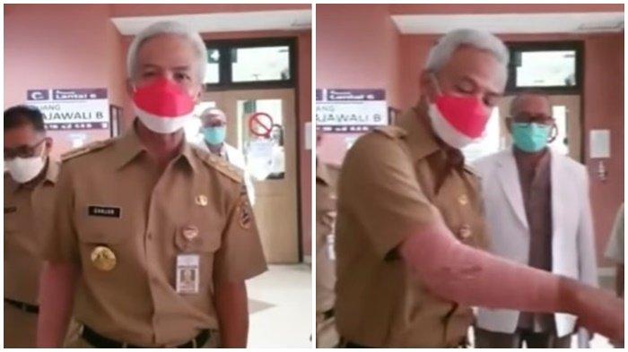 Tangan Diperban, Ganjar Tetap Ngantor Usai Operasi Karena Kecelakaan