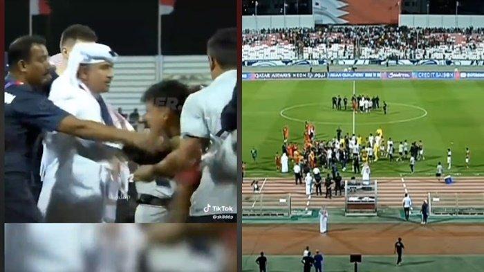Shayne Pattynama mengamuk kepada ofisial dari kubu Bahraian di area bench atas keputusan wasit hmed Al Kaf laga Timnas Indonesia vs Bahrain yang berakhir diwarnai kericuan.