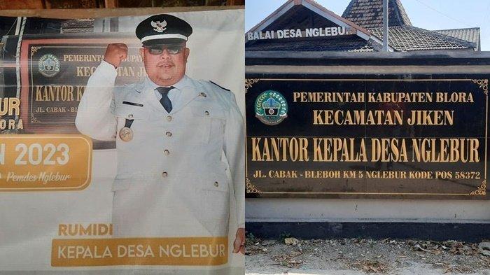 Kantor Kepala Desa Nglebur di Jalan Cabak - Bleboh KM 5 Nglebur, Kecamatan Jiken, Kabupaten Blora, Jawa Tengah, Jumat (18/8/2023). Kades Ngeblur dikabarkan hilang selama dua bulan