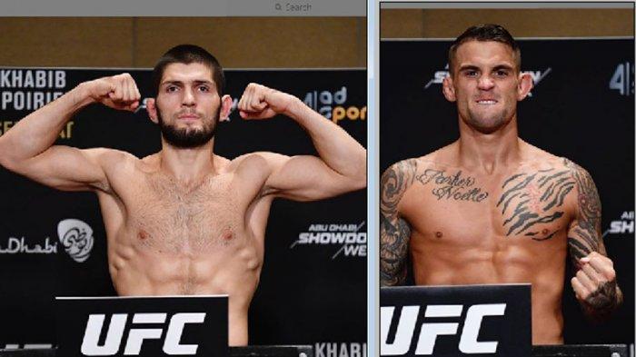 Jelang Khabib vs Poirier: Berat Badan Sama di Sesi Timbang Badan ...