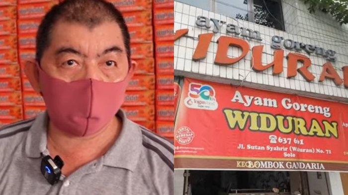 POLEMIK AYAM GORENG WIDURAN - (kiri) Indra, sosok pemilik ayam goreng legendaris di Solo, ayam Widuran kini tengah viral di media sosial lantaran baru ketahuan menggunakan bahan non halal. (kanan) Rumah makan legendaris ayam goreng Widuran yang berdiri sejak tahun 1973 di Jalan Sutan Syahrir Kelurahan Kepatihan Kulon, Kecamatan Jebres, Solo, Jawa Tengah, Senin (26/5/2025).