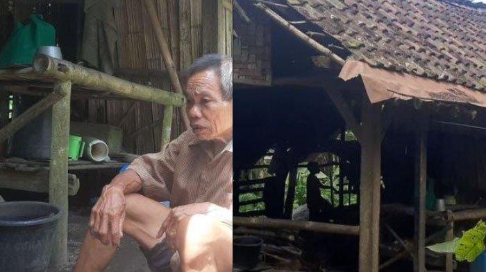 kisah pilu dari seorang kakek bernama Jumadi yang tinggal di gubuk tak layak huni dengan sang anak, Rehan