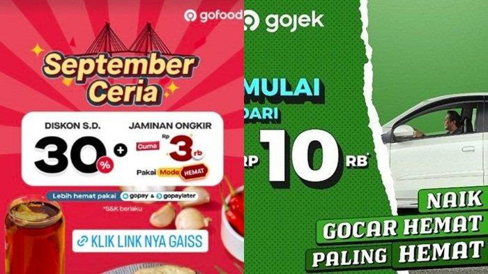 Kode promo Gojek terbaru spesial akhir bulan 18 September 2023 dapatkan diskon besar-besaran hingga cashback GoFood dan GoFood.