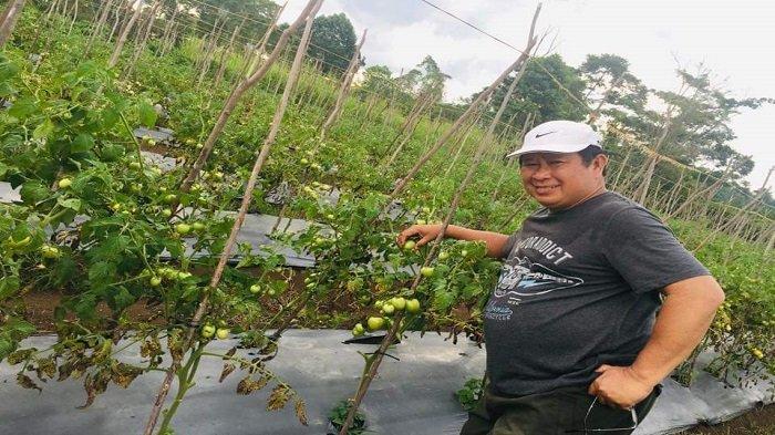 Mantan Kabareskrim Komjen Pol (Purn) Susno Duadji berada di Kebunnya di Pagaraalam.