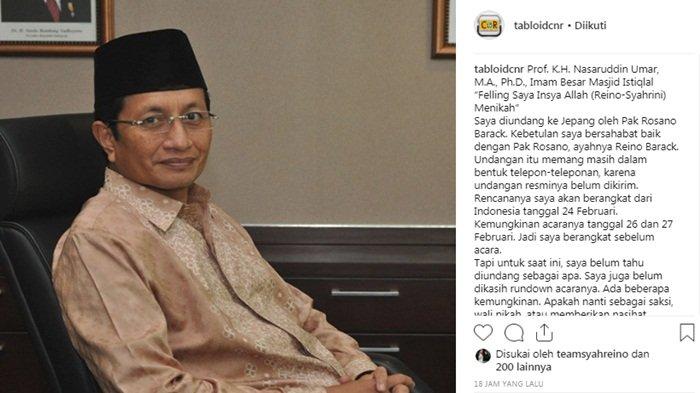 Imam Besar Masjid Istiqlal Jakarta, Nasaruddin Umar
