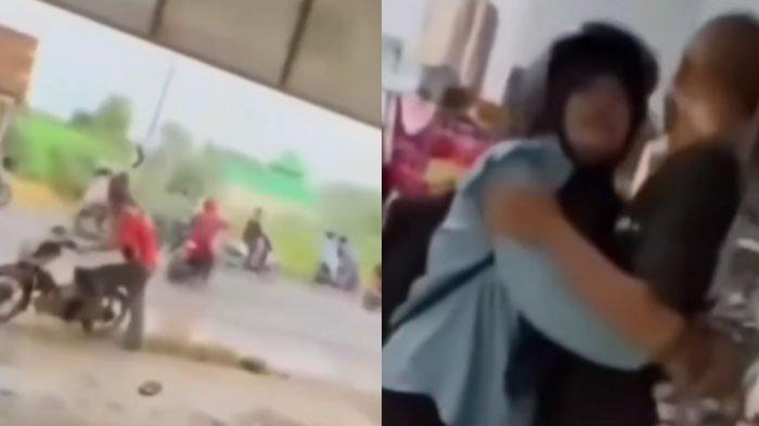 pengendara motor yang dikeroyok oleh oknum perguruan silat di Tuban.