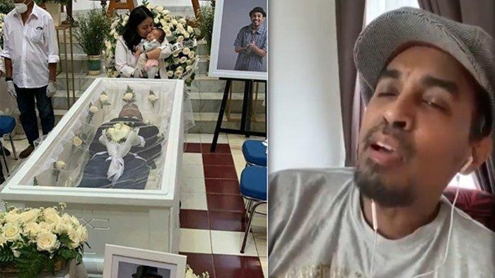 Penghormatan terakhir diberikan para musisi kepada Glenn Fredly di ibadah pelepasan pemakaman di GPIB Sumber Kasih, Jakarta Selatan, Kamis (9/4/2020).