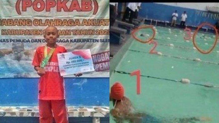 penyebab Egi alias Ghiyats atlet renang protes tak dapat mendali tak direspon oleh pihak panitia ternyata daftar mandiri.