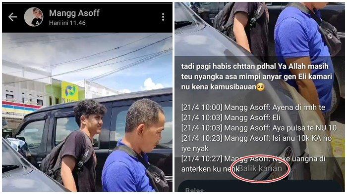 Postingan terakhir Wa Nazarudin Asof korban tewas kecelakaan bus putra sulung vs kereta api