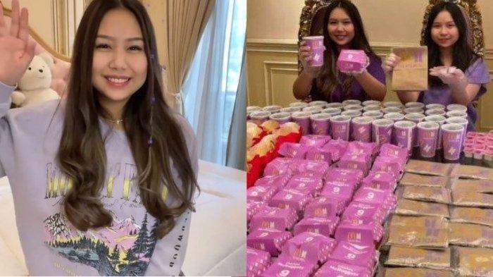 Potret Sisca Kohl (kiri) Sisca Kohl artis TikTok borong 40 BTS meal (kanan)