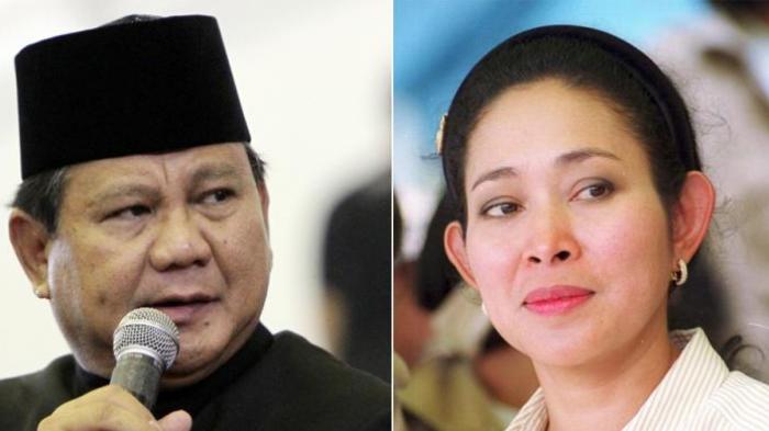 Prabowo Subianto (kiri) dan Siti Hediati Soeharto atau Titiek Soeharto