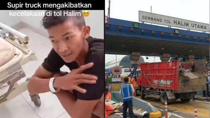 sopir truk yang menyebabkan kecelakaan beruntun di Gerbang Tol Halim Utama sesumbar ingin beli semua mobil yang ditabrak