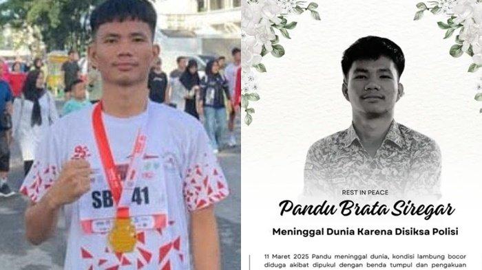 PELAJAR TEWAS DIANIAYA. sosok Pandu Brata Siregar alais PBS (18), pelajar SMA swasta di Kisaran, Sumatera Utara yang meninggal dunia setelah diduga dianiaya oknum polisi saat tengah menonton balap liar