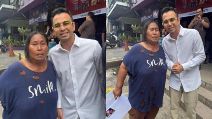 PENJUAL MAKANAN - sosok Sursanah, penjual makanan keliling yang viral bertemu Raffi Ahmad hingga dagangan diborong.