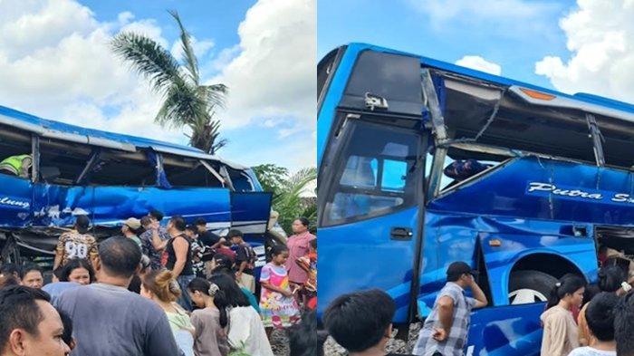 LAKA LANTAS - Kembali terjadi lakalantas di perlitasan kereta api tanpa palang pintu di jalan Pertanian Desa Kotabaru, Kecamatan Martapura, Minggu (21/04/2024).