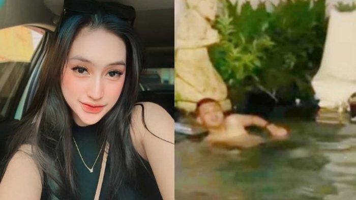 KEMATIAN BRIGADIR NURHADI - (Kiri) Foto Misri Puspita Sari, tersangka kasus kematian Brigadir Muhammad Nurhadi dan (Kanan) Tangkap layar video viral yang memperlihatkan korban saat sedang berada di kolam renang di Gili Trawangan, Lombok, NTB