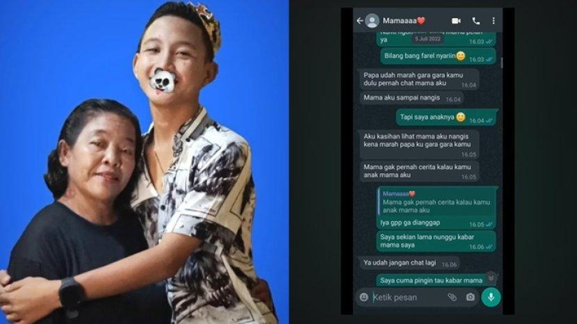 Chat Farel Aditya dan mamanya