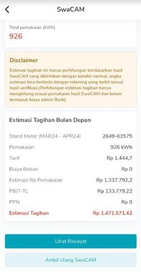 Estimasi Tagihan Listrik yang Dapat Dimonitor Pelanggan melalui PLN Mobile