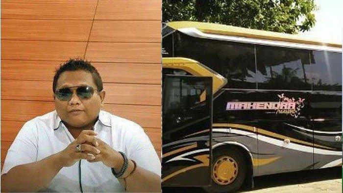 Kolase foto Rian Mahendra dan bus PO MTI. Simak Alasan Rian Mahendra Pilih Jalur PO Haryanto Untuk Rute Armada PO MTI.