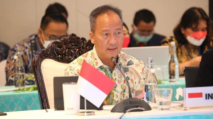 Menteri Perindustrian, Agus Gumiwang Kartasasmita yang mewakili Menteri Koordinator Bidang Perekonomian, Airlangga  Hartarto pada pertemuan Tingkat Menteri (PTM) Kerja sama Indonesia-Malaysia-Thailand Growth Triangle (IMT-GT) di Phuket, Thailand pada 15-16 September 2022.