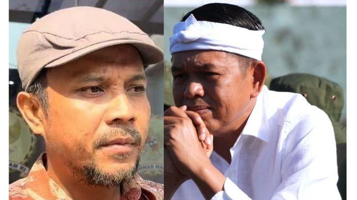 BARAK MILITER - Adhel Setiawan, wali murid (kiri) yang berani kritik dan laporkan Gubernur Jawa Barat, Dedi Mulyadi (kanan), ke Komnas HAM, terkait kebijakan mengirim siswa ke barak militer