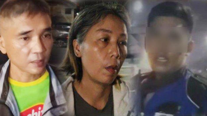 Amen dan Siska, pedagang martabak yang mengaku dipalak petugas Dishub Kota Medan.