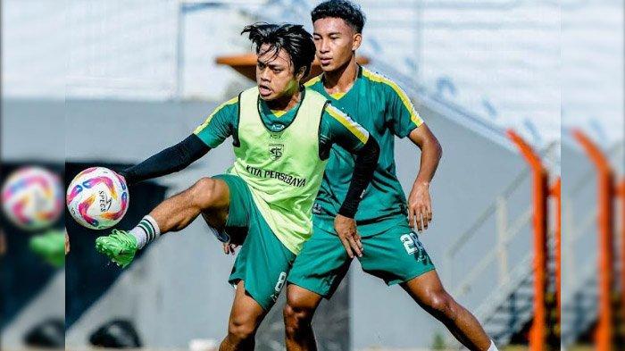 Andre Oktaviansyah saat berlatih bersama tim Persebaya Surabaya