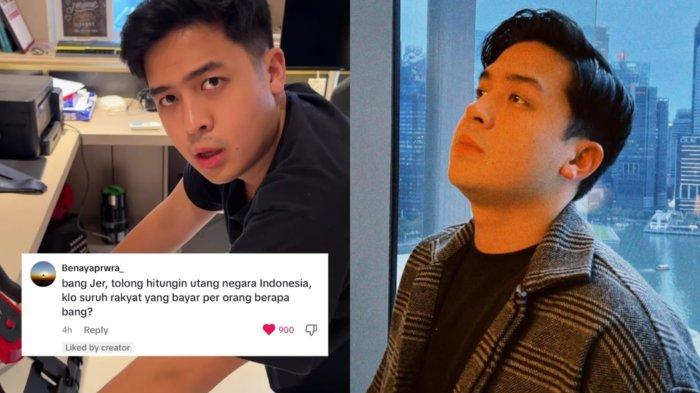 Video Jerome Polin hitung utang negara jika ditanggung masyarakat viral di TikTok.