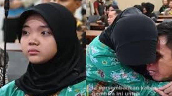 Aqiella Nadya Anak Korban Bom Surabaya yang lolos jadi Casis Bintara Polri. Segini besaran gajinya kelak.