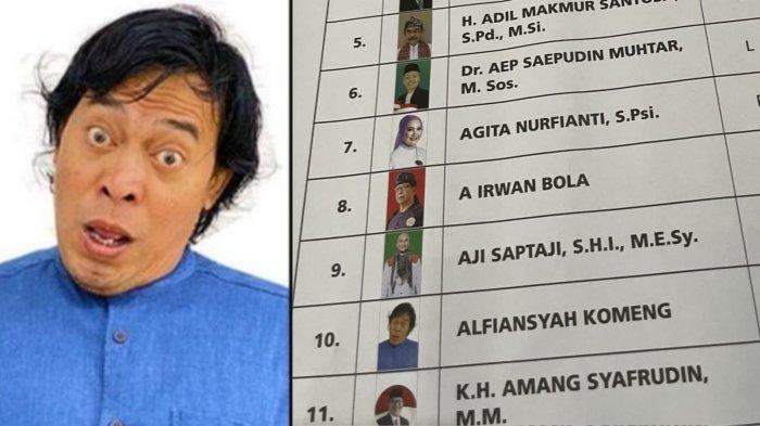 pelawak Komeng viral di media sosial setelah fotonya maju caleg DPD Jabar jadi perbincangan.