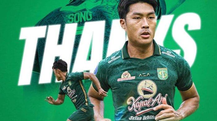 Kerja sama Song Ui Young dengan Persebaya Surabaya berakhir.