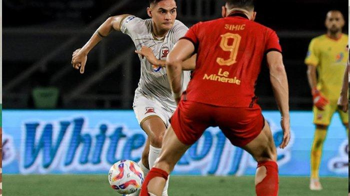 Christian Rontini saat tampil pada laga Madura United menghadapi Persija.