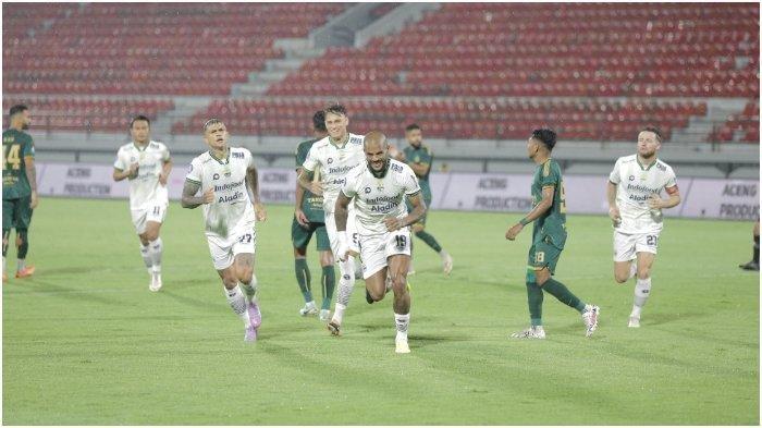 David Da Silva saat merayakan gol di laga Persikabo vs Persib Bandung
