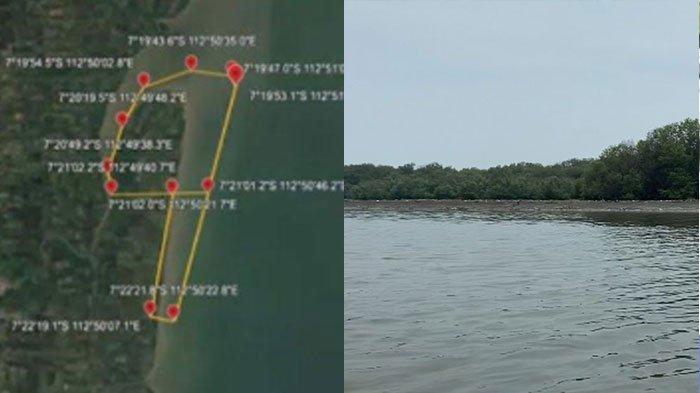 Kolase foto Sertifikat HGB di Laut Sidoarjo Ternyata Legal. Simak didik perkaranya.