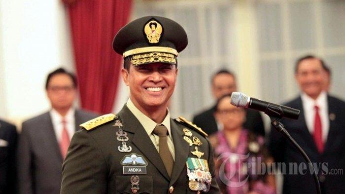 Jenderal Andika Perkasa saat menjabat Panglima TNI. Andika Perkasa 'Siap Tempur' Saat Putuskan Terjun ke Politik.