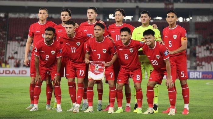 Foto pemain Timnas Indonesia Sebelum Bertanding