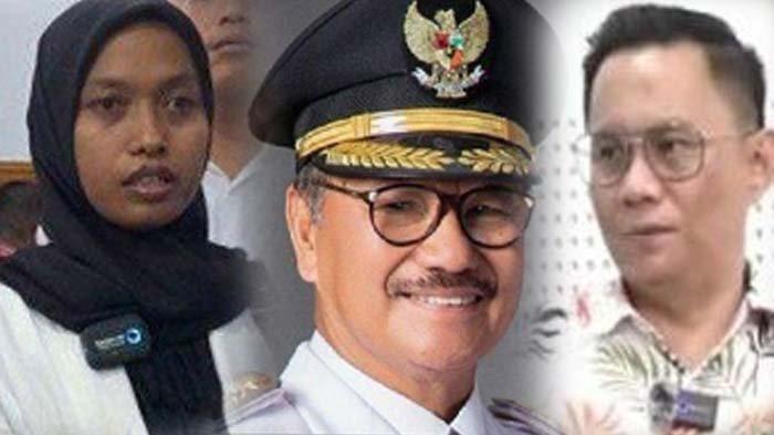 Guru Supriyani menjawab tawaran Bupati Konawe Selatan untuk tinggal di rumah dinasnya. Foto kanan: kuasa hukum guru Supriyani, Andri Darmawan.