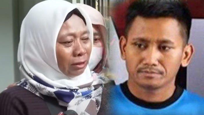 Ibu Pegi Setiawan menangis saat mendatangi Mabes Polri, MA dan KPK. Yakinkan Pegi bukan pelaku pembunuhan Vina Cirebon.